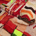 One-of-a-Kind Boujaad Moroccan Wool Rug – Colorful Abstract Berber Rug | 4.4 × 6.6 ft